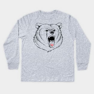 Universal Language Bear Love Kids Long Sleeve T-Shirt